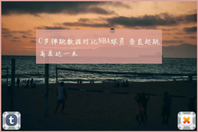 C罗弹跳数据对比NBA球员 垂直起跳高度达一米
